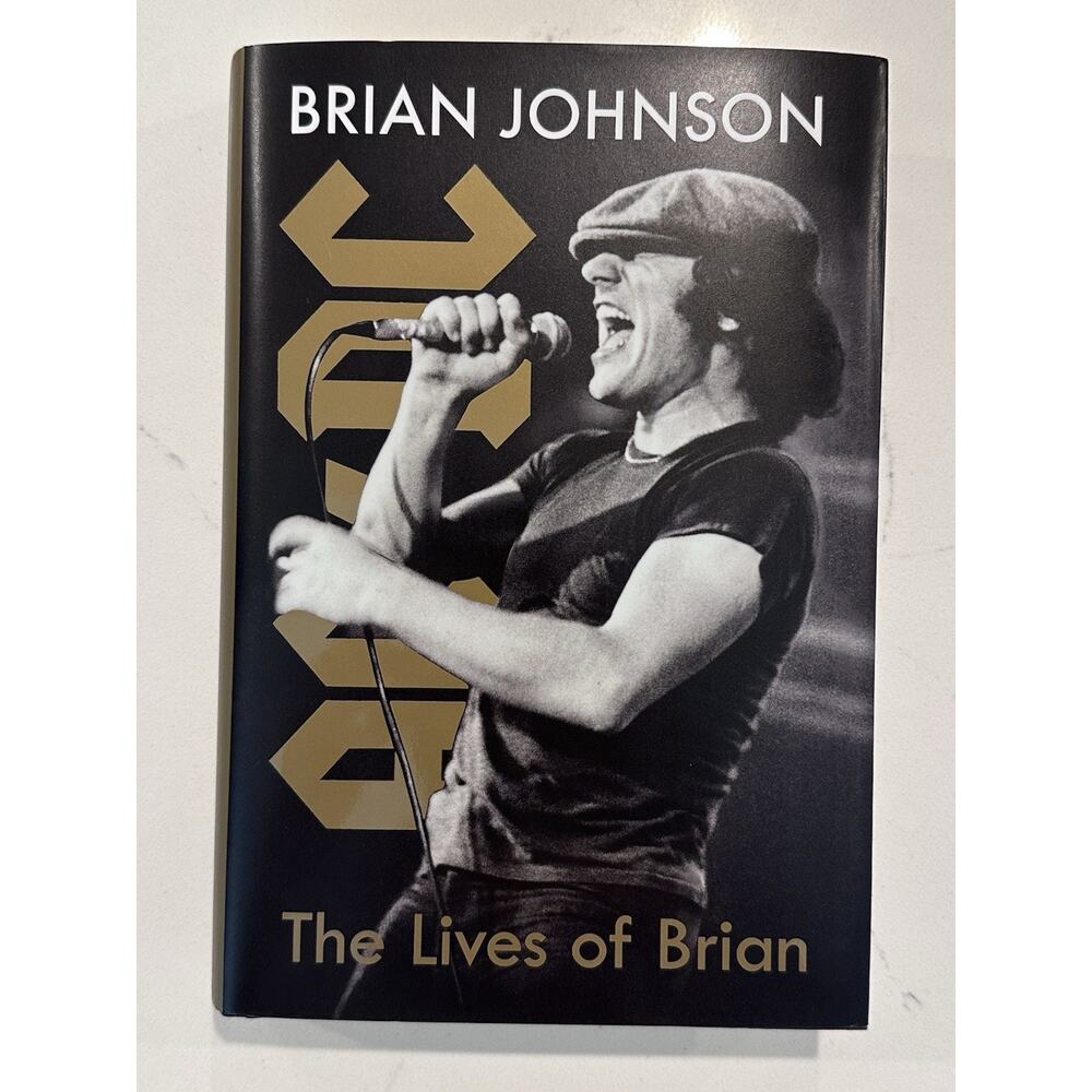 Brian Johnson Autographed Book AC/DC SIGNED Book Biography COA #3